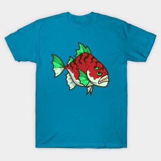 Red Fish Dangerous Fish T-Shirt